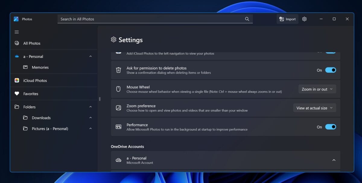 Fotos do Windows 11: Novo modo em segundo plano acelera uso