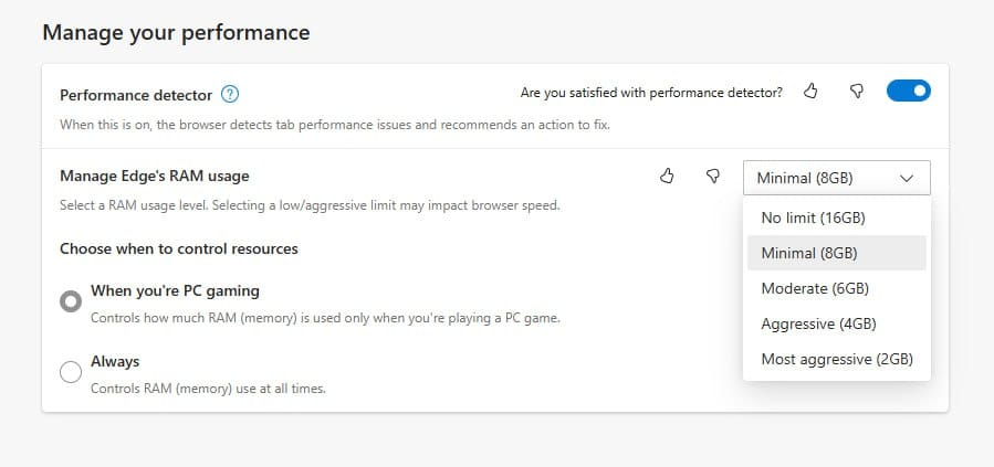 Microsoft Edge: novo recurso limita uso de RAM no Windows 11