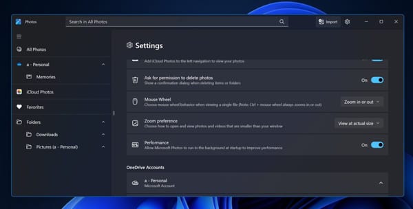 Fotos do Windows 11: Novo modo em segundo plano acelera uso