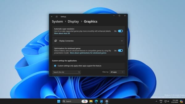 Microsoft revela detalhes sobre DirectSR "Super Resolução" no Windows 11
