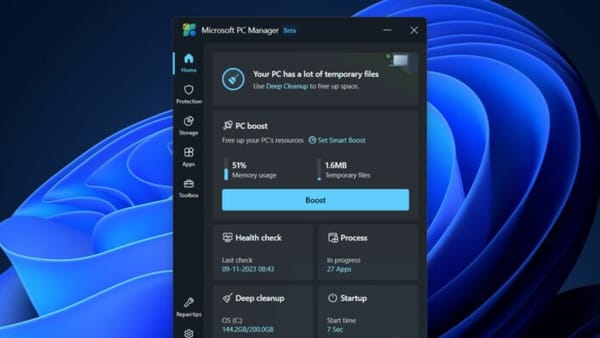 O PC Manager semelhante ao CCleaner da Microsoft para Windows 11 agora está amplamente disponível na Loja