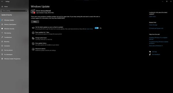 O Windows 10 KB5034441 falha com um erro 0x80070643, mas há uma correção