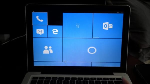 O Windows Phone inicializa novamente, mas em um MacBook