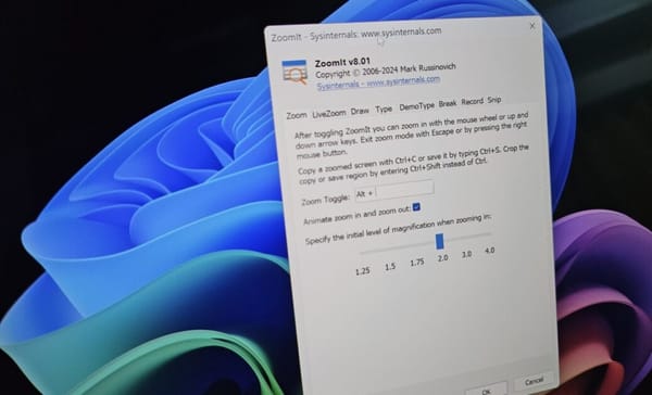 PowerToys para Windows 11: Integração do Zoomit Sysinternals