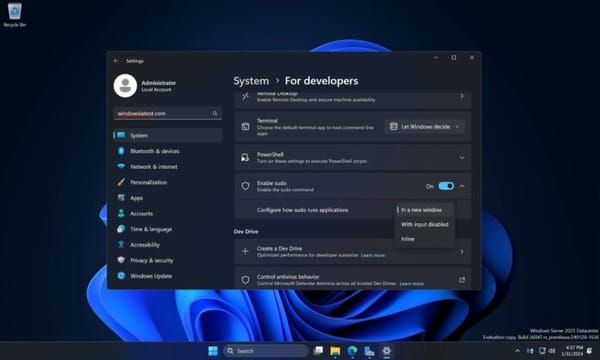 Primeira olhada: o Windows 11 está recebendo macOS nativo ou comando Sudo semelhante ao Linux