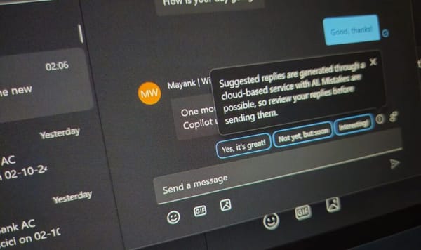 Windows 11: IA no Phone Link oferece respostas automáticas de texto