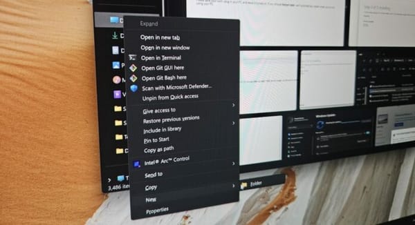 Windows 11: Nova opção "Novo" no menu do File Explorer