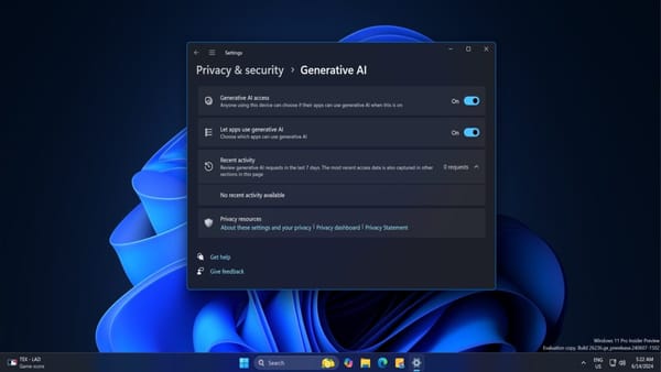 Windows Intelligence: Novos Recursos de IA e Privacidade no 11
